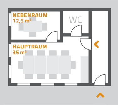 Grundriss des Tagungsraum